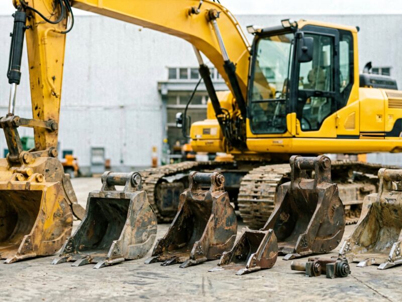 Various mini excavator bucket types