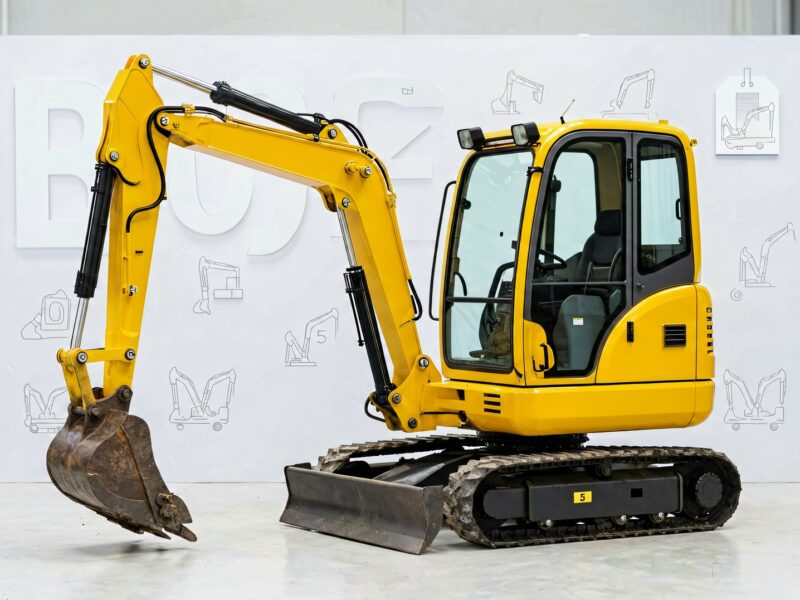 Mini excavator pricing concept